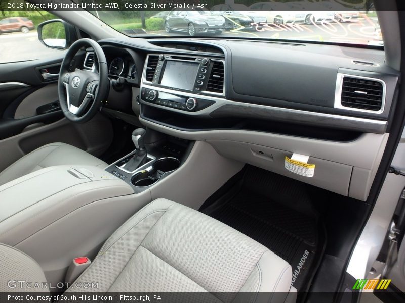 Celestial Silver Metallic / Ash 2018 Toyota Highlander Limited AWD