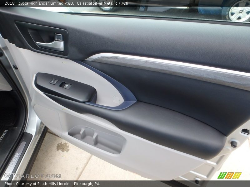 Celestial Silver Metallic / Ash 2018 Toyota Highlander Limited AWD