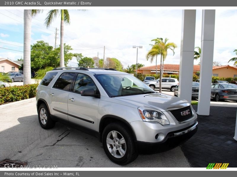 Quicksilver Metallic / Ebony 2010 GMC Acadia SL