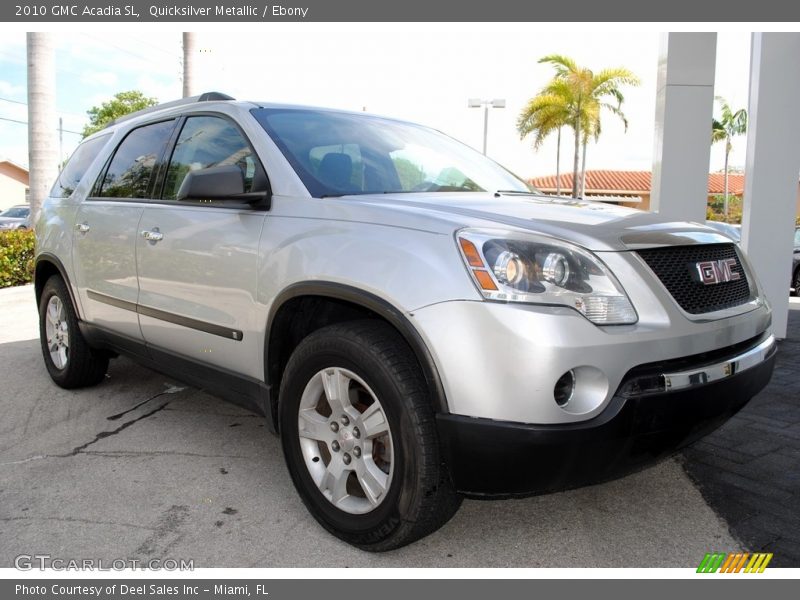 Quicksilver Metallic / Ebony 2010 GMC Acadia SL