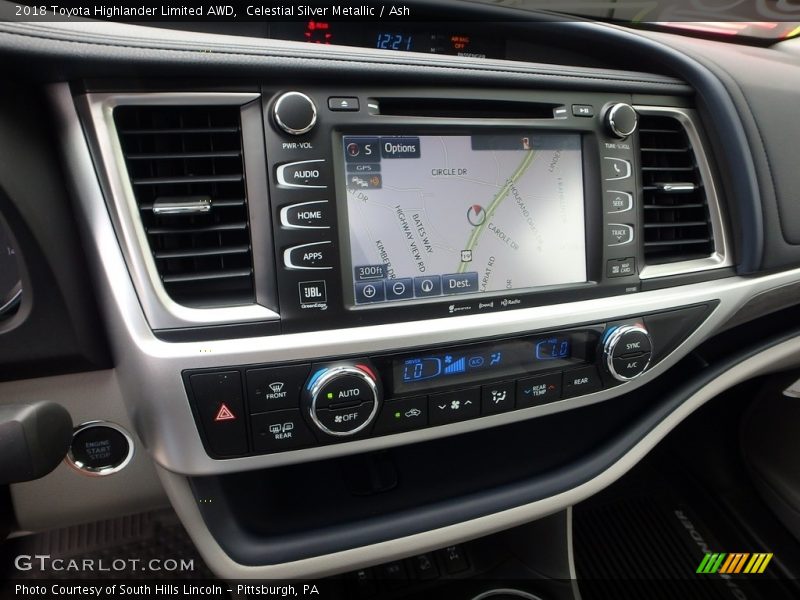 Celestial Silver Metallic / Ash 2018 Toyota Highlander Limited AWD