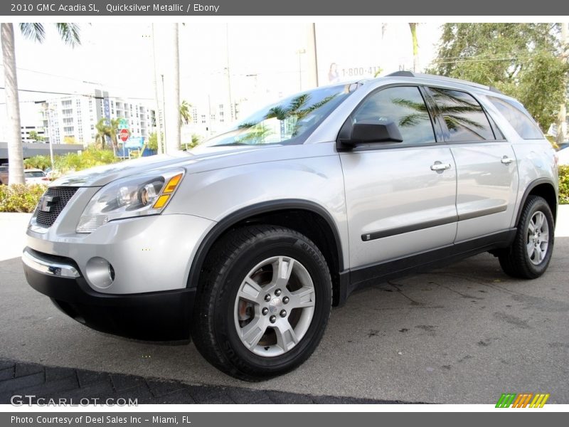 Quicksilver Metallic / Ebony 2010 GMC Acadia SL