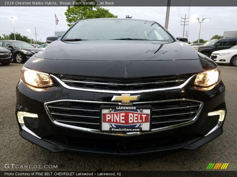 Mosaic Black Metallic / Jet Black 2018 Chevrolet Malibu Hybrid