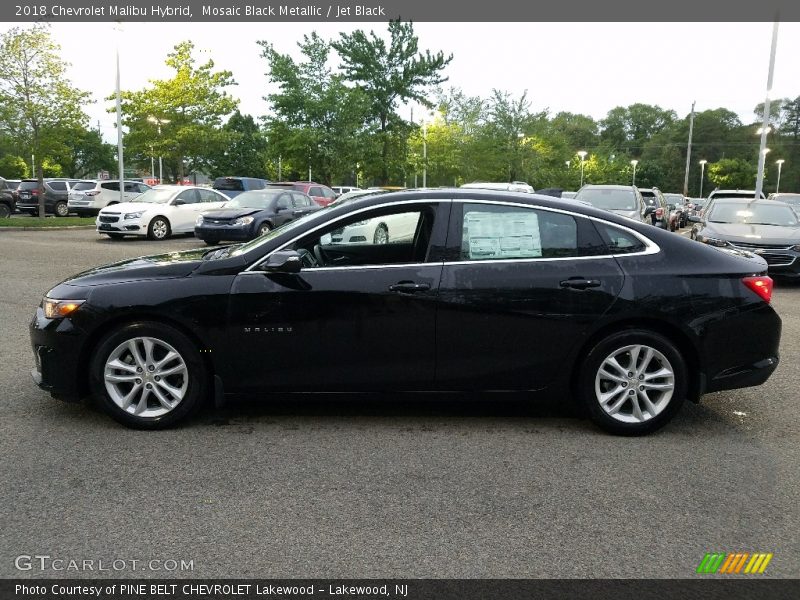 Mosaic Black Metallic / Jet Black 2018 Chevrolet Malibu Hybrid
