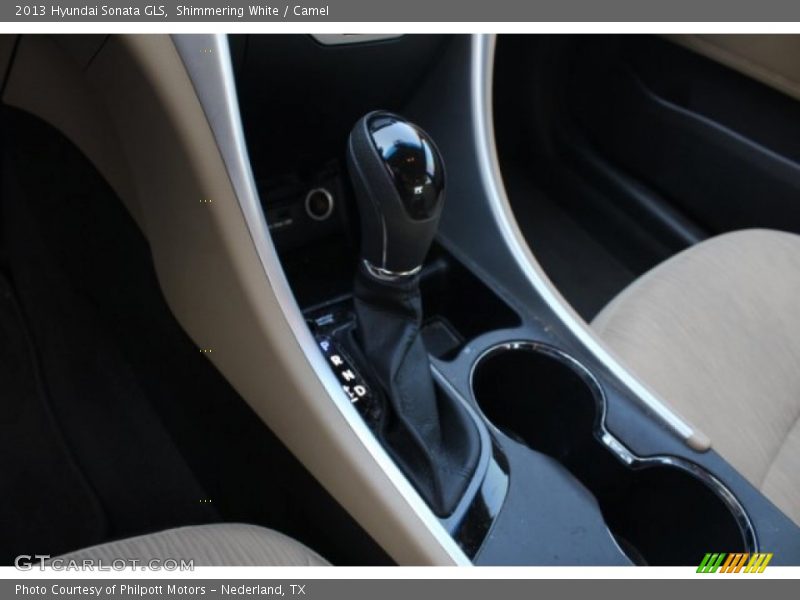 Shimmering White / Camel 2013 Hyundai Sonata GLS