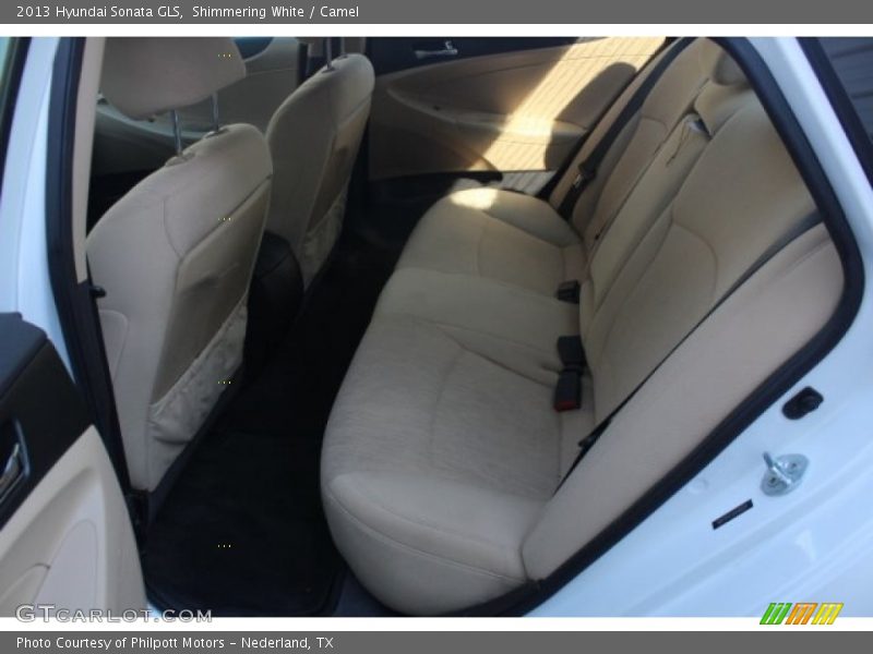 Shimmering White / Camel 2013 Hyundai Sonata GLS