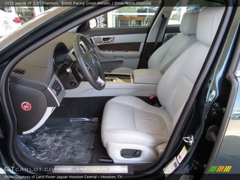 British Racing Green Metallic / Dove/Warm Charcoal 2015 Jaguar XF 2.0T Premium