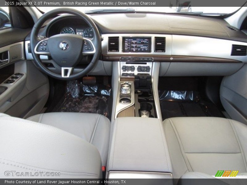 British Racing Green Metallic / Dove/Warm Charcoal 2015 Jaguar XF 2.0T Premium