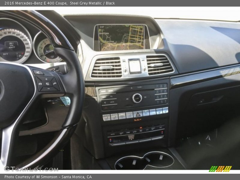 Steel Grey Metallic / Black 2016 Mercedes-Benz E 400 Coupe