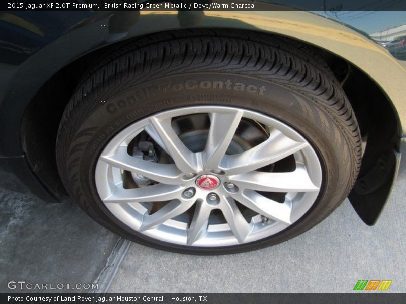British Racing Green Metallic / Dove/Warm Charcoal 2015 Jaguar XF 2.0T Premium