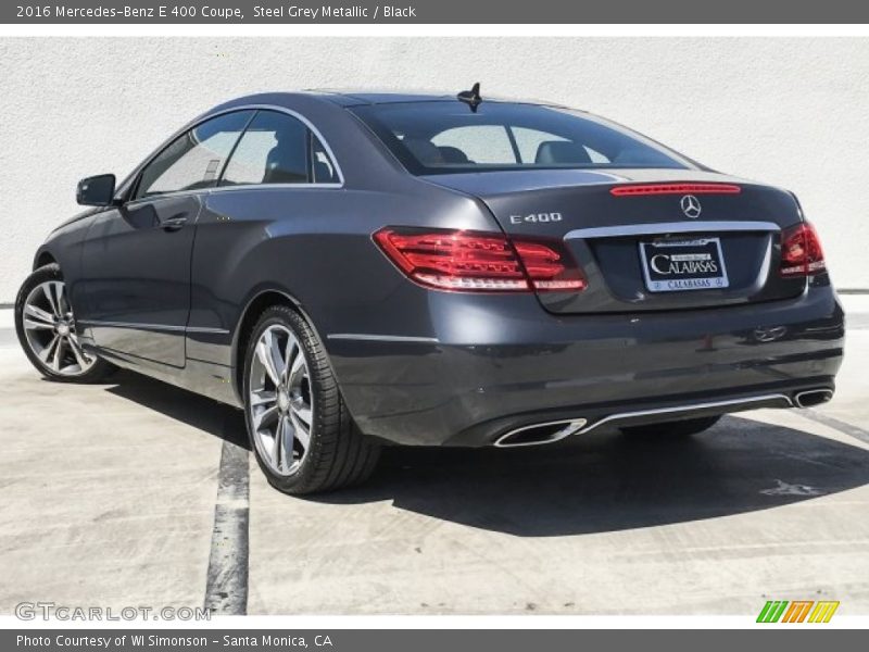 Steel Grey Metallic / Black 2016 Mercedes-Benz E 400 Coupe