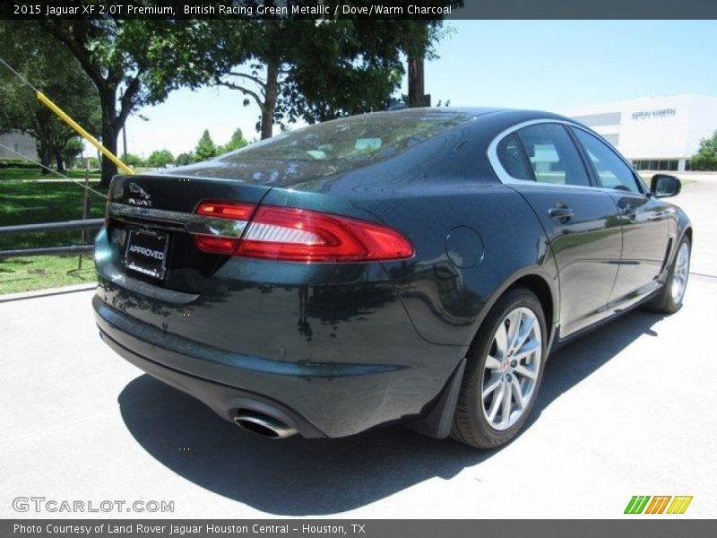 British Racing Green Metallic / Dove/Warm Charcoal 2015 Jaguar XF 2.0T Premium
