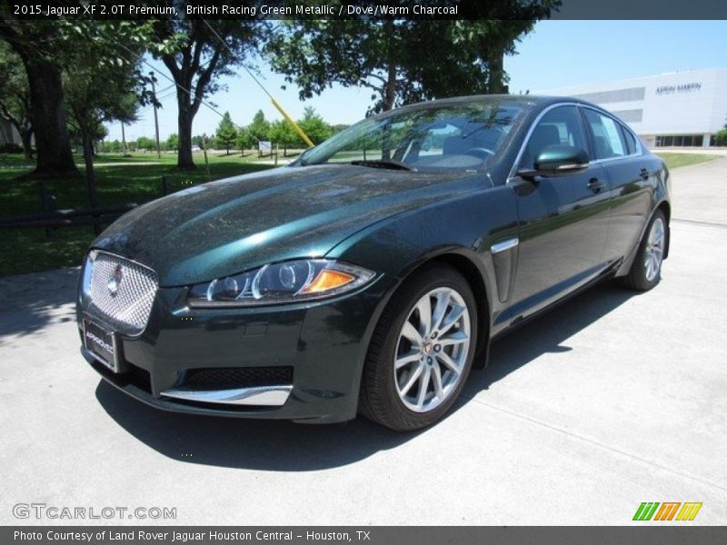 British Racing Green Metallic / Dove/Warm Charcoal 2015 Jaguar XF 2.0T Premium