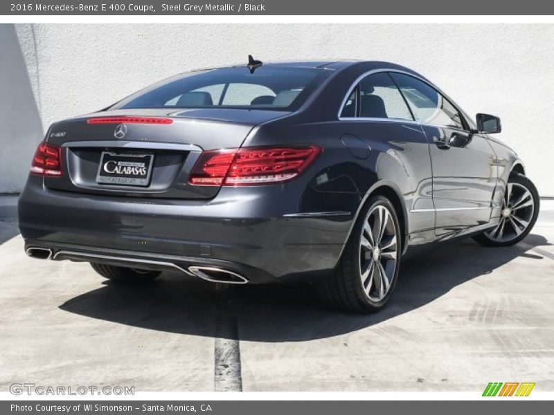 Steel Grey Metallic / Black 2016 Mercedes-Benz E 400 Coupe