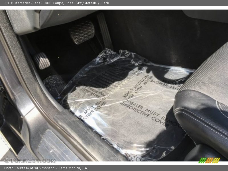 Steel Grey Metallic / Black 2016 Mercedes-Benz E 400 Coupe