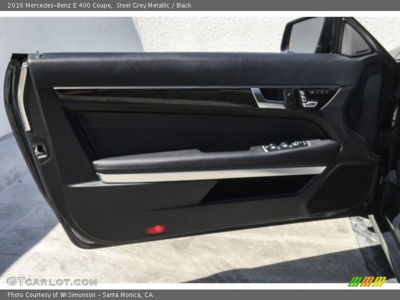Steel Grey Metallic / Black 2016 Mercedes-Benz E 400 Coupe