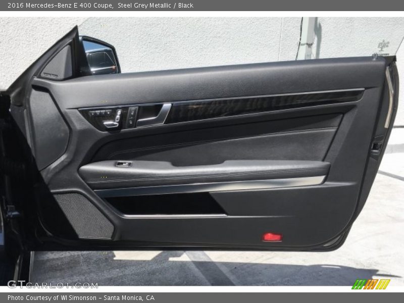Steel Grey Metallic / Black 2016 Mercedes-Benz E 400 Coupe