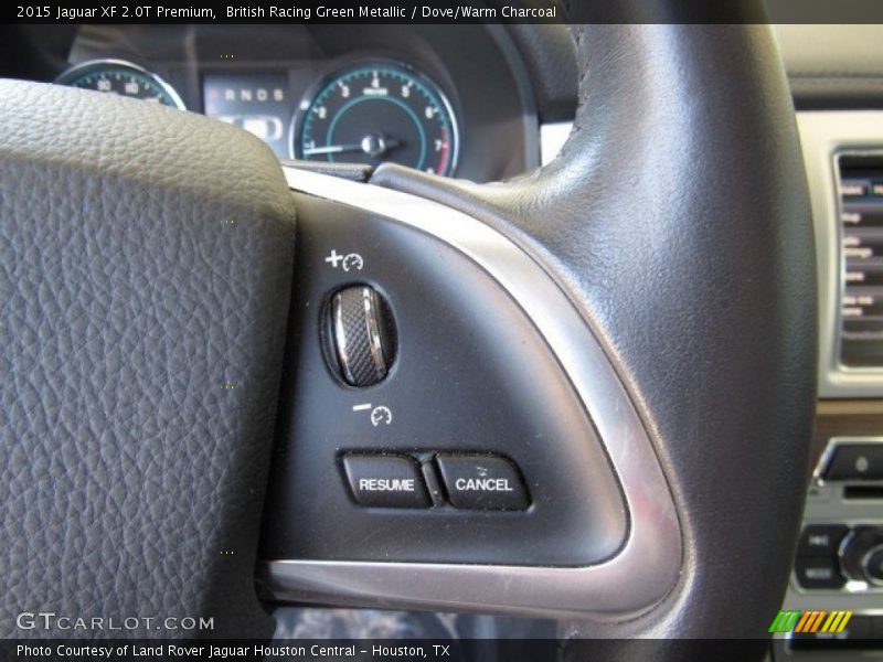 British Racing Green Metallic / Dove/Warm Charcoal 2015 Jaguar XF 2.0T Premium