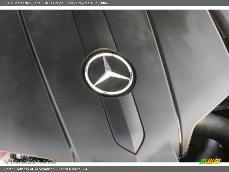 Steel Grey Metallic / Black 2016 Mercedes-Benz E 400 Coupe
