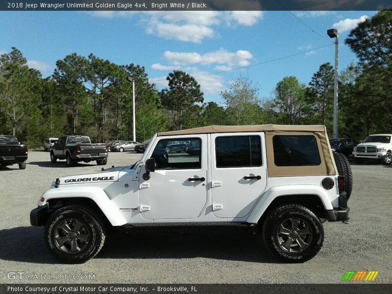Bright White / Black 2018 Jeep Wrangler Unlimited Golden Eagle 4x4