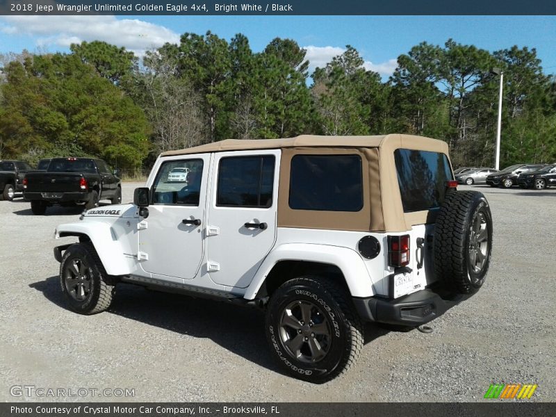 Bright White / Black 2018 Jeep Wrangler Unlimited Golden Eagle 4x4