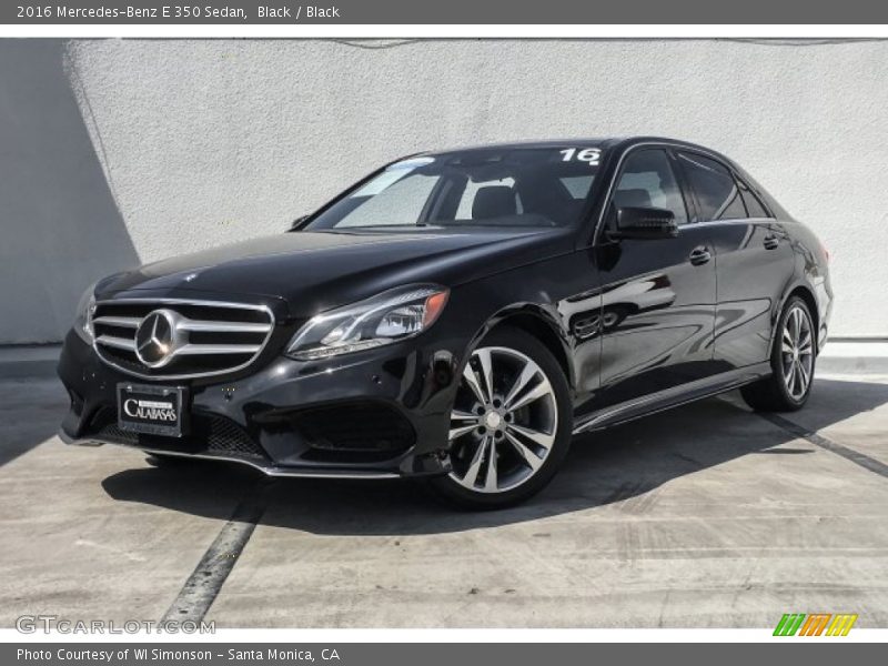 Black / Black 2016 Mercedes-Benz E 350 Sedan