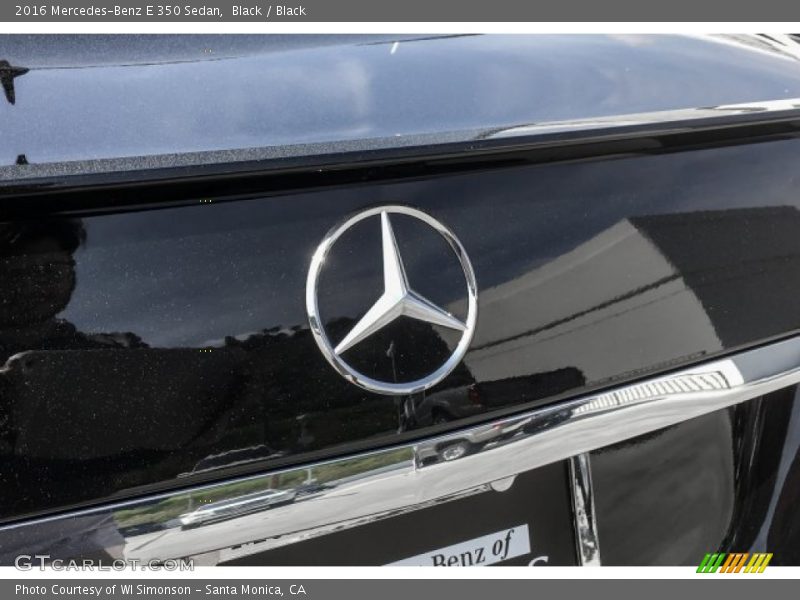 Black / Black 2016 Mercedes-Benz E 350 Sedan