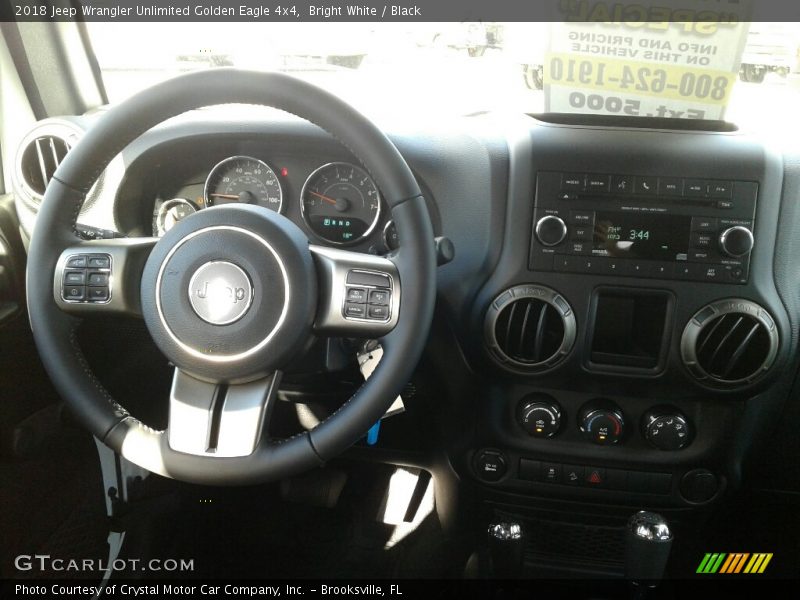 Bright White / Black 2018 Jeep Wrangler Unlimited Golden Eagle 4x4