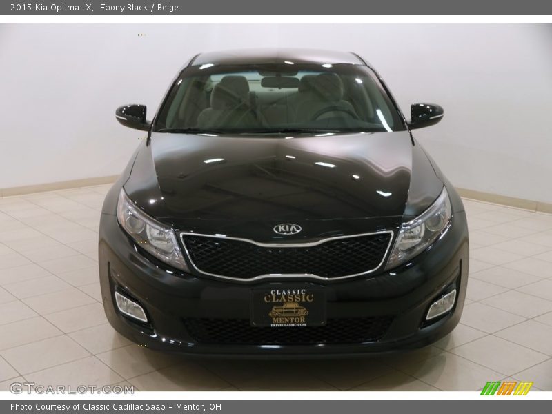 Ebony Black / Beige 2015 Kia Optima LX