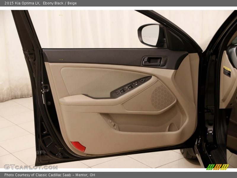Ebony Black / Beige 2015 Kia Optima LX