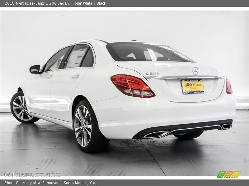 Polar White / Black 2018 Mercedes-Benz C 300 Sedan