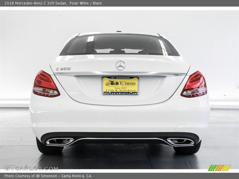 Polar White / Black 2018 Mercedes-Benz C 300 Sedan