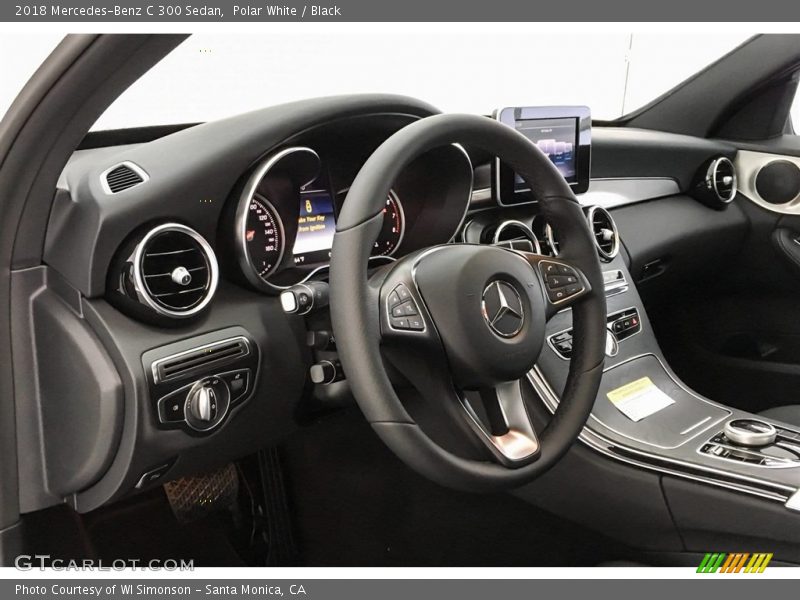 Polar White / Black 2018 Mercedes-Benz C 300 Sedan