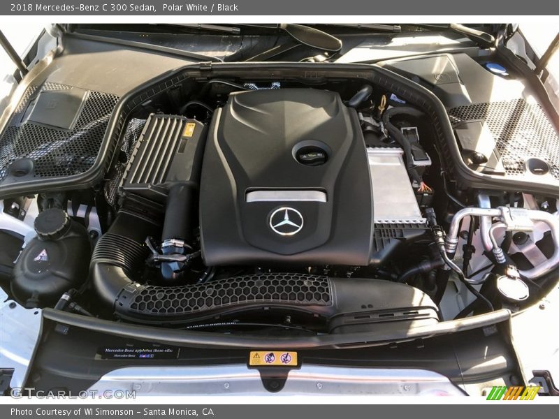 Polar White / Black 2018 Mercedes-Benz C 300 Sedan