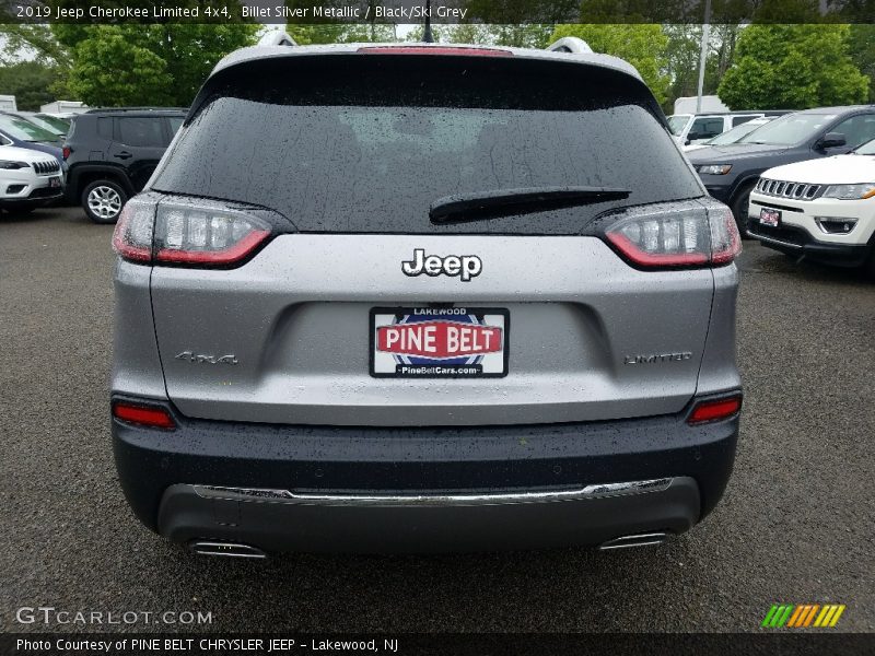 Billet Silver Metallic / Black/Ski Grey 2019 Jeep Cherokee Limited 4x4