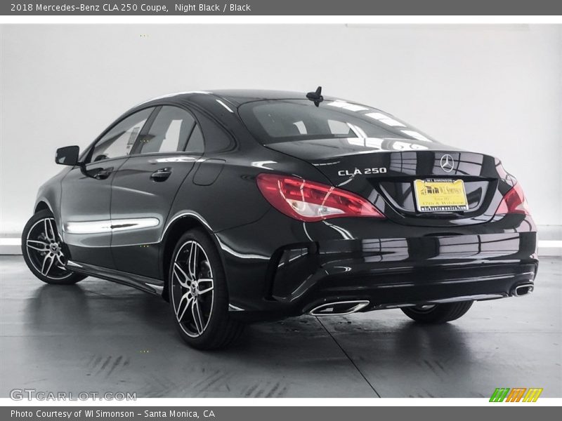 Night Black / Black 2018 Mercedes-Benz CLA 250 Coupe