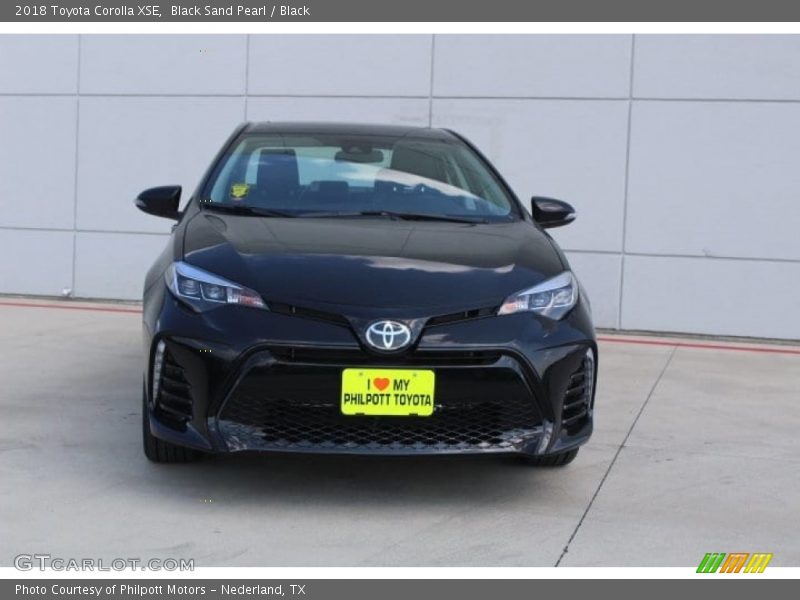 Black Sand Pearl / Black 2018 Toyota Corolla XSE
