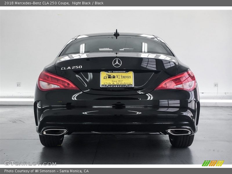 Night Black / Black 2018 Mercedes-Benz CLA 250 Coupe