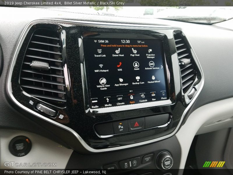 Billet Silver Metallic / Black/Ski Grey 2019 Jeep Cherokee Limited 4x4