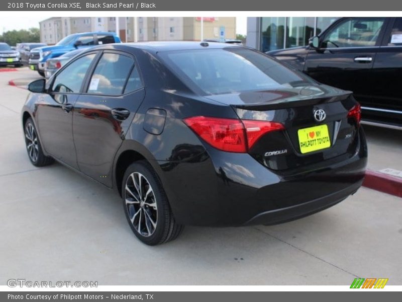 Black Sand Pearl / Black 2018 Toyota Corolla XSE