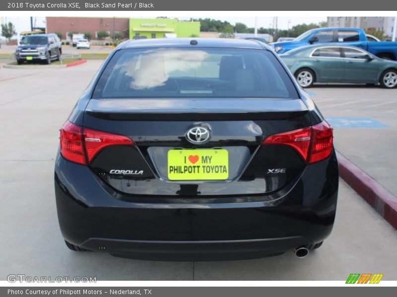 Black Sand Pearl / Black 2018 Toyota Corolla XSE