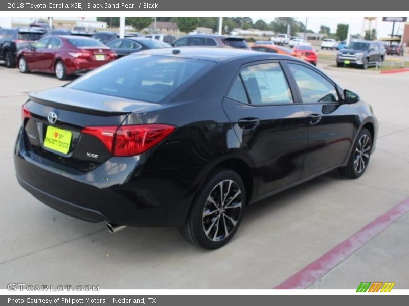 Black Sand Pearl / Black 2018 Toyota Corolla XSE