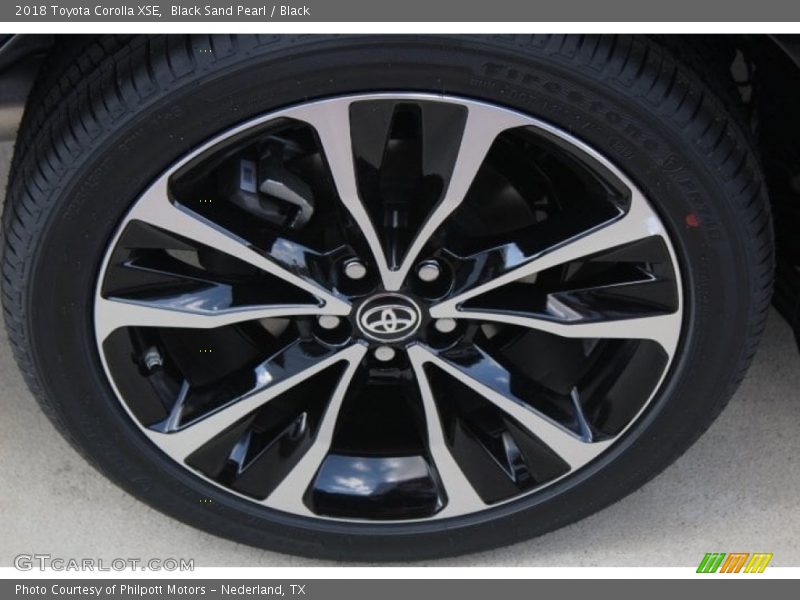 Black Sand Pearl / Black 2018 Toyota Corolla XSE