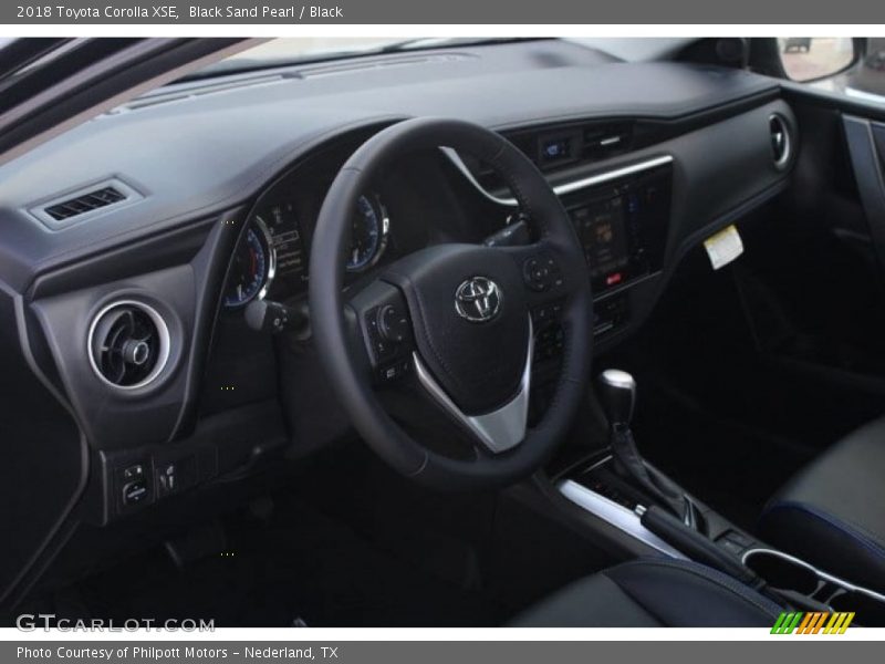 Black Sand Pearl / Black 2018 Toyota Corolla XSE