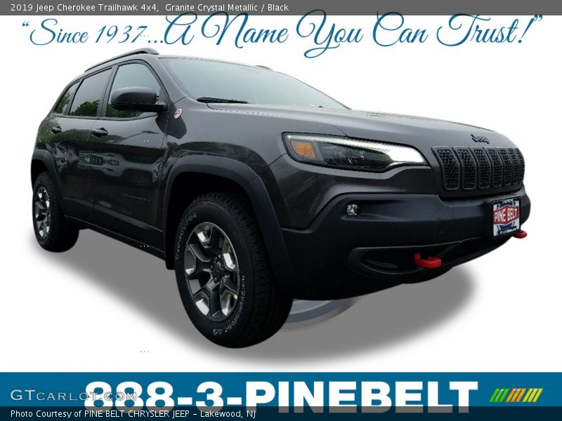 Granite Crystal Metallic / Black 2019 Jeep Cherokee Trailhawk 4x4