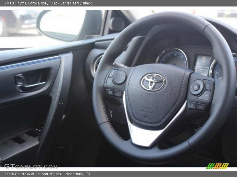 Black Sand Pearl / Black 2018 Toyota Corolla XSE