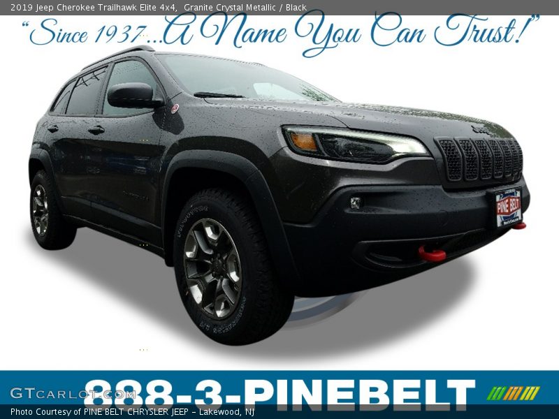 Granite Crystal Metallic / Black 2019 Jeep Cherokee Trailhawk Elite 4x4