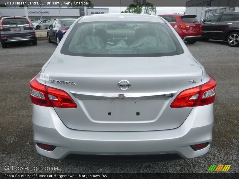 Brilliant Silver / Charcoal 2018 Nissan Sentra SL