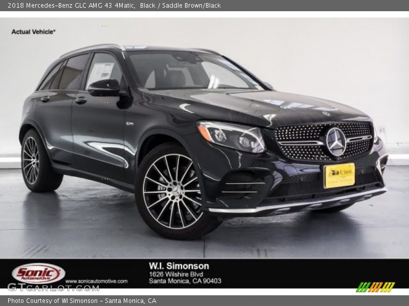 Black / Saddle Brown/Black 2018 Mercedes-Benz GLC AMG 43 4Matic