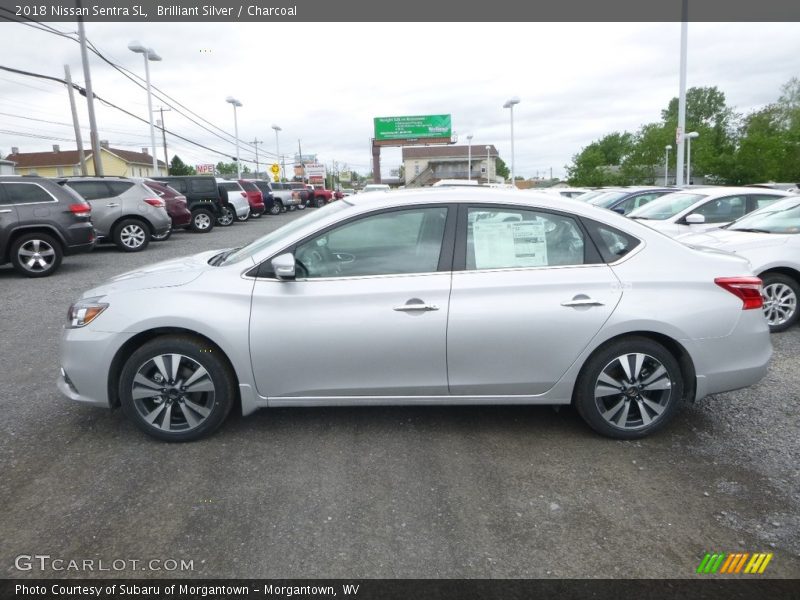 Brilliant Silver / Charcoal 2018 Nissan Sentra SL